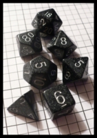 Dice : Dice - Dice Sets - Chessex Speckled Ninja w Silver Nums - Ebay Jan 2010